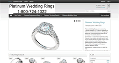 Desktop Screenshot of platinumweddingrings.com